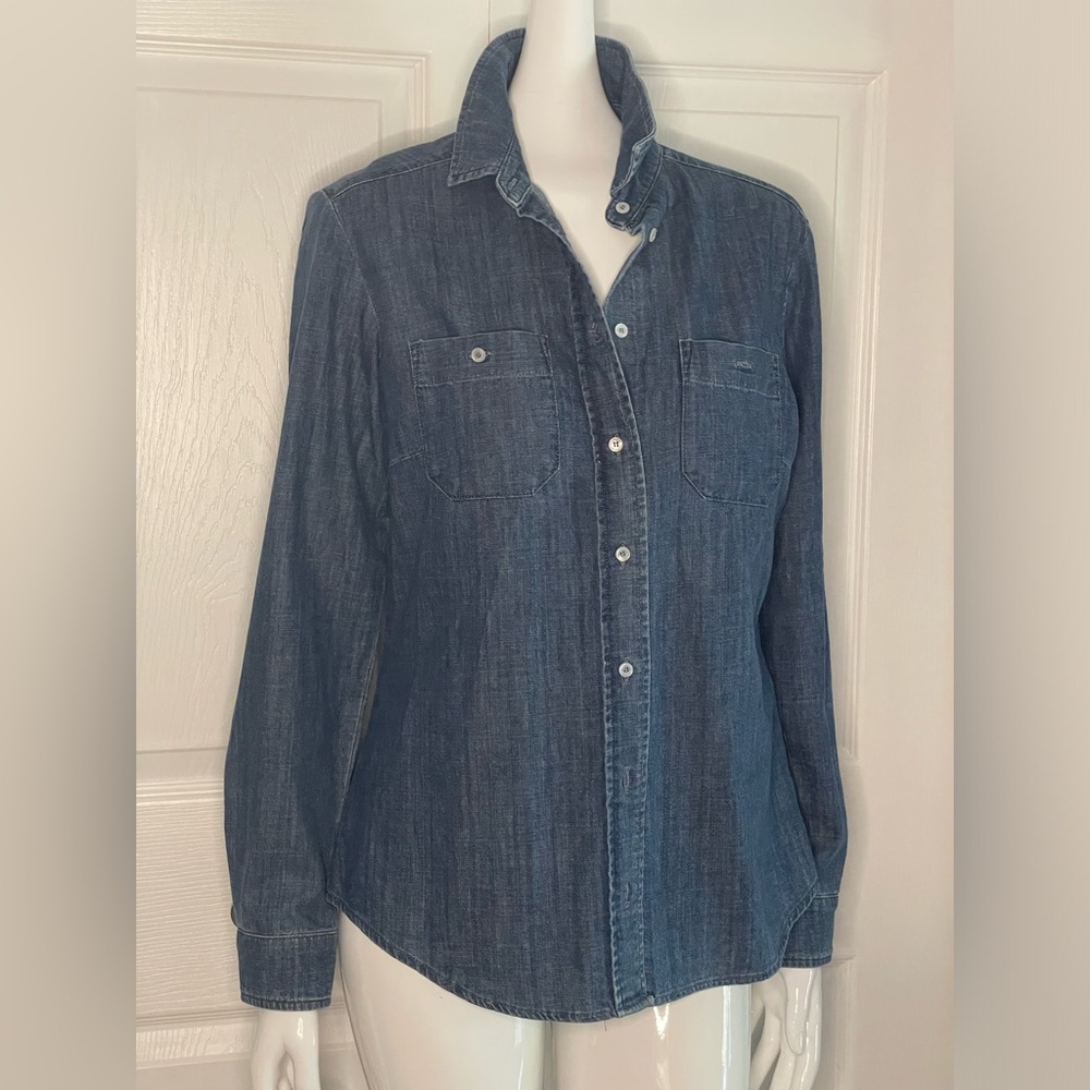 Max Mara Classical Weekend Denim Top (S-M)